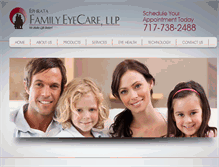 Tablet Screenshot of ephratafamilyeyecare.com